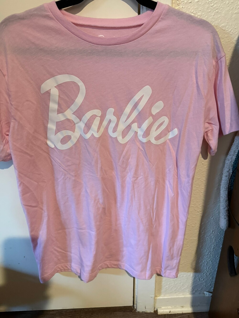 Barbie Pink Medium T-Shirt 2024 Mattel Logo Short Sleeve